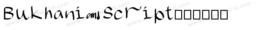 Bukhani Script字体转换